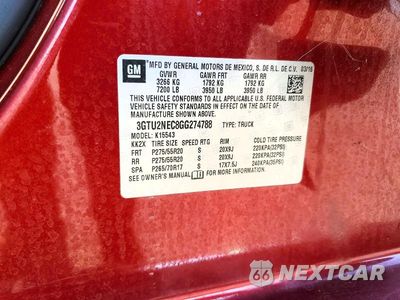 Zdjęcie 12 z 12 samochodu: 2016 GMC SIERRA K1500 SLT VIN:3GTU2NEC8GG274788 - miniatura