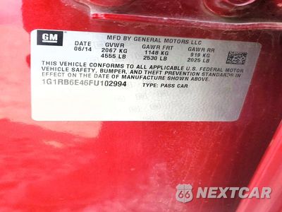 Zdjęcie 13 z 13 samochodu: 2015 CHEVROLET VOLT VIN:1G1RB6E46FU102994 - miniatura