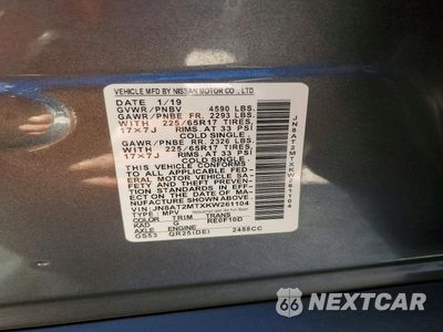 Zdjęcie 12 z 12 samochodu: 2019 NISSAN ROGUE SV VIN:JN8AT2MTXKW261104 - miniatura