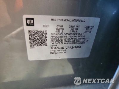 Zdjęcie 12 z 12 samochodu: 2023 CHEVROLET MALIBU LT VIN:1G1ZD5ST7PF243630 - miniatura