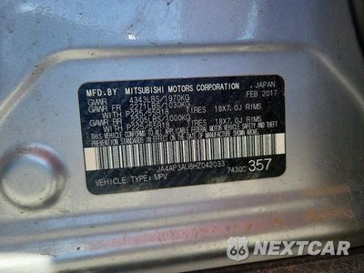 Zdjęcie 13 z 13 samochodu: 2017 MITSUBISHI OUTLANDER SPORT ES VIN:JA4AP3AU8HZ042033 - miniatura