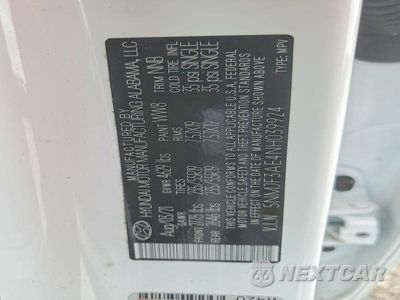 Zdjęcie 13 z 13 samochodu: 2022 HYUNDAI TUCSON SEL VIN:5NMJF3AE4NH039924 - miniatura