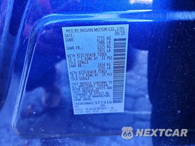 Zdjęcie 14 z 14 samochodu: 2020 NISSAN PATHFINDER S VIN:5N1DR2AN4LC577416 - miniatura