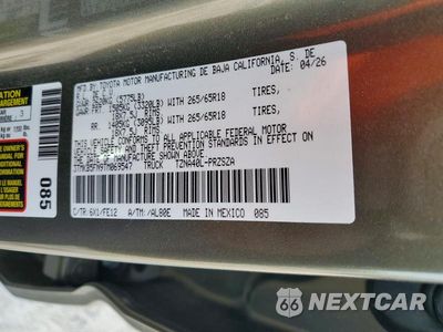 Zdjęcie 12 z 12 samochodu: 2026 TOYOTA TACOMA TRD SPORT VIN:3TMKB5FN9TM069547 - miniatura