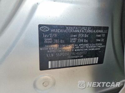 Zdjęcie 13 z 13 samochodu: 2020 HYUNDAI ELANTRA SEL VIN:5NPD84LF9LH507777 - miniatura