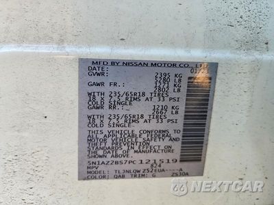 Zdjęcie 13 z 13 samochodu: 2023 NISSAN MURANO SV VIN:5N1AZ2BS7PC121519 - miniatura