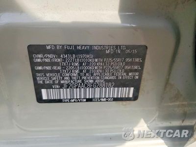 Zdjęcie 13 z 13 samochodu: 2015 SUBARU XV CROSSTREK VIN:JF2GPAAC8FG288182 - miniatura