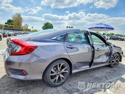 Trzecie zdjęcie samochodu z tyłu: 2021 HONDA CIVIC SPORT VIN:19XFC2F81ME201624 - miniatura