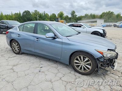 Czwarte zdjęcie samochodu z boku: 2015 INFINITI Q50 PREMIUM VIN:JN1BV7AP9FM356319 - miniatura