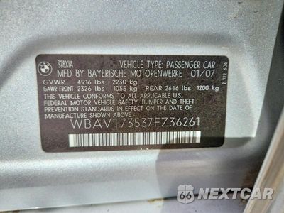 Zdjęcie 12 z 12 samochodu: 2007 BMW 328 XIT VIN:WBAVT73537FZ36261 - miniatura