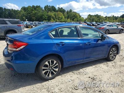 Trzecie zdjęcie samochodu z tyłu: 2015 HONDA CIVIC EX VIN:19XFB2F83FE047844 - miniatura