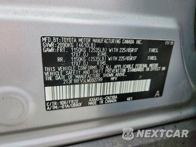 Zdjęcie 12 z 12 samochodu: 2020 TOYOTA RAV4 LE VIN:2T3F1RFV5LW092799 - miniatura