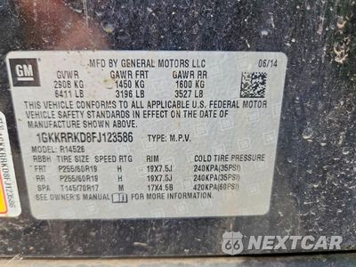 Zdjęcie 13 z 13 samochodu: 2015 GMC ACADIA SLT-1 VIN:1GKKRRKD8FJ123586 - miniatura