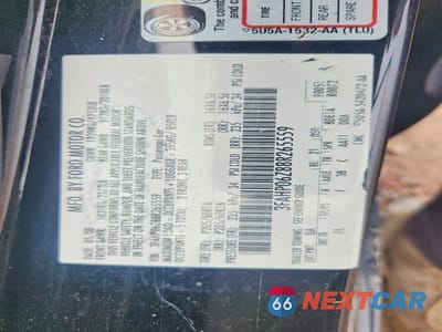 Zdjęcie 12 z 12 samochodu: 2008 FORD FUSION S VIN:3FAHP06Z88R265559 - miniatura