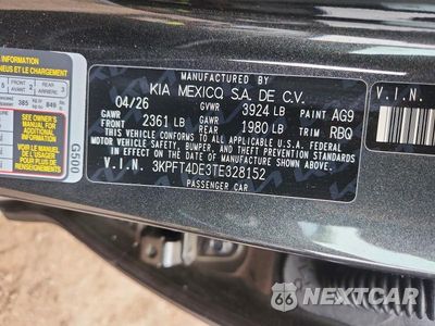 Zdjęcie 12 z 12 samochodu: 2026 KIA K4 LXS VIN:3KPFT4DE3TE328152 - miniatura