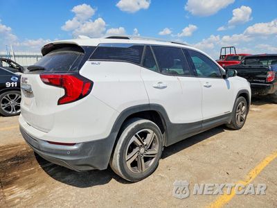 Trzecie zdjęcie samochodu z tyłu: 2018 GMC TERRAIN SLT VIN:3GKALREU0JL309648 - miniatura