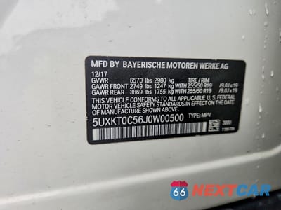 Zdjęcie 13 z 13 samochodu: 2018 BMW X5 XDR40E VIN:5UXKT0C56J0W00500 - miniatura