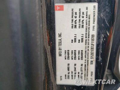 Zdjęcie 12 z 12 samochodu: 2018 TESLA MODEL 3 VIN:5YJ3E1EB7JF118709 - miniatura