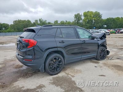Trzecie zdjęcie samochodu z tyłu: 2020 GMC TERRAIN SLE VIN:3GKALTEV0LL117106 - miniatura