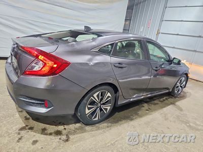 Trzecie zdjęcie samochodu z tyłu: 2018 HONDA CIVIC EXL VIN:JHMFC1F77JX001102 - miniatura