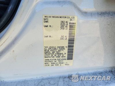 Zdjęcie 12 z 12 samochodu: 2023 NISSAN ALTIMA SR VIN:1N4BL4CV5PN385086 - miniatura