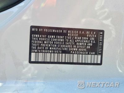 Zdjęcie 12 z 12 samochodu: 2025 VOLKSWAGEN JETTA SE VIN:3VW7X7BU8SM018570 - miniatura