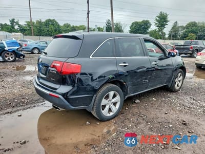 Trzecie zdjęcie samochodu z tyłu: 2011 ACURA MDX TECHNOLOGY VIN:2HNYD2H67BH514433 - miniatura