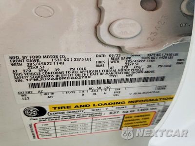 Zdjęcie 12 z 12 samochodu: 2024 FORD EXPEDITION LIMITED VIN:1FMJU2A86REA02789 - miniatura