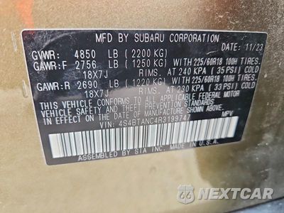 Zdjęcie 14 z 14 samochodu: 2024 SUBARU OUTBACK LIMITED VIN:4S4BTANC4R3199747 - miniatura