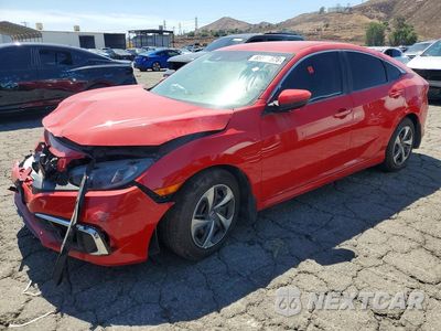2019 HONDA CIVIC LX 2HGFC2F6XKH592497 - główne zdjęcie licytacji z USA - miniatura