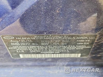 Zdjęcie 12 z 12 samochodu: 2012 HYUNDAI ELANTRA GLS VIN:5NPDH4AE8CH102603 - miniatura