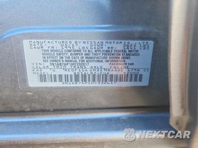 Zdjęcie 12 z 12 samochodu: 2017 NISSAN SENTRA S VIN:3N1AB7AP1HY332617 - miniatura