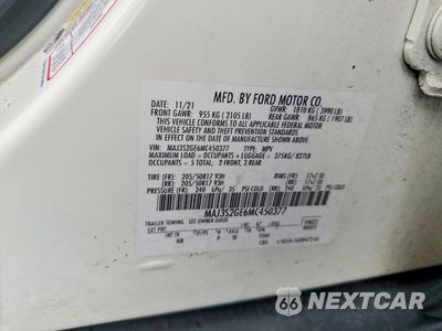 Zdjęcie 12 z 12 samochodu: 2021 FORD ECOSPORT SE VIN:MAJ3S2GE6MC450377 - miniatura