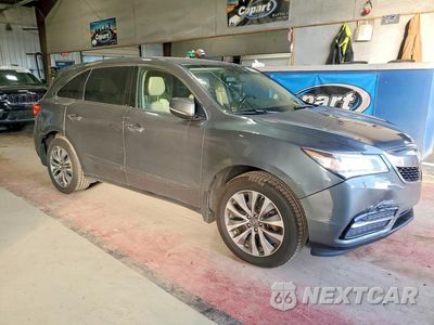 Czwarte zdjęcie samochodu z boku: 2015 ACURA MDX TECHNOLOGY VIN:5FRYD4H44FB001649 - miniatura