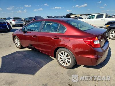 Drugie zdjęcie samochodu z przodu: 2012 HONDA CIVIC EX VIN:2HGFB2F8XCH535870 - miniatura