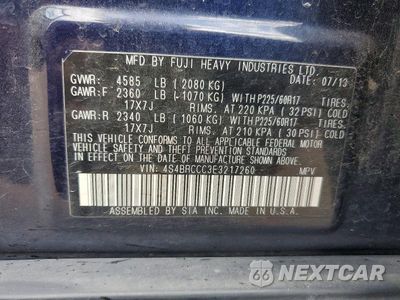 Zdjęcie 13 z 13 samochodu: 2014 SUBARU OUTBACK 2.5I PREMIUM VIN:4S4BRCCC3E3217260 - miniatura