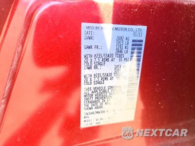 Zdjęcie 12 z 12 samochodu: 2013 NISSAN PATHFINDER S VIN:5N1AR2MN3DC678740 - miniatura