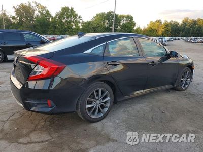 Trzecie zdjęcie samochodu z tyłu: 2019 HONDA CIVIC EX VIN:2HGFC1F38KH651384 - miniatura