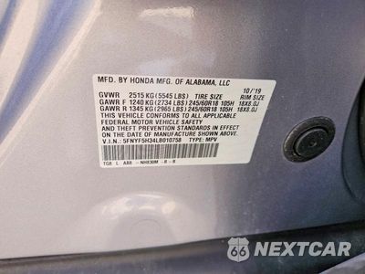 Zdjęcie 13 z 13 samochodu: 2020 HONDA PILOT EX VIN:5FNYF5H34LB010758 - miniatura