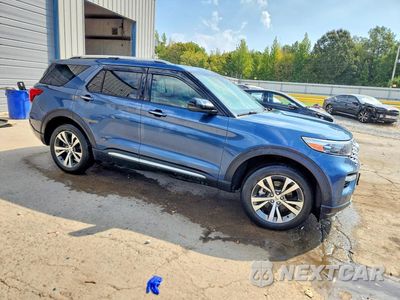 Czwarte zdjęcie samochodu z boku: 2020 FORD EXPLORER PLATINUM VIN:1FM5K8HC2LGA76727 - miniatura