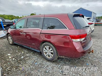 Drugie zdjęcie samochodu z przodu: 2016 HONDA ODYSSEY EXL VIN:5FNRL5H61GB066864 - miniatura