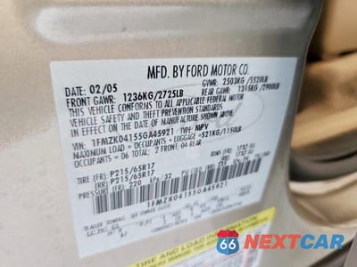 Zdjęcie 13 z 13 samochodu: 2005 FORD FREESTYLE SE VIN:1FMZK04155GA45921 - miniatura