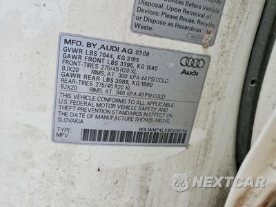 Zdjęcie 13 z 13 samochodu: 2009 AUDI Q7 TDI VIN:WA1AM74LX9D036154 - miniatura