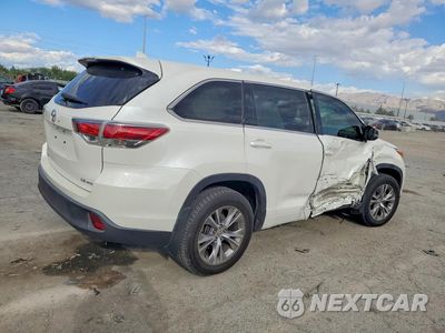 Trzecie zdjęcie samochodu z tyłu: 2015 TOYOTA HIGHLANDER LE PLUS VIN:5TDBKRFH8FS191712 - miniatura