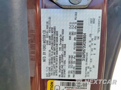 Zdjęcie 12 z 12 samochodu: 2016 FORD FUSION SE VIN:3FA6P0H72GR280804 - miniatura