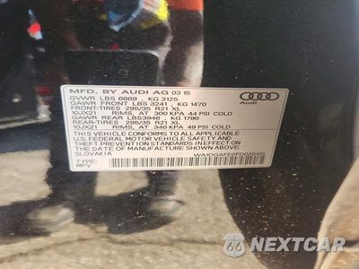 Zdjęcie 13 z 13 samochodu: 2015 AUDI Q7 PRESTIGE VIN:WA1DGAFE0FD020105 - miniatura