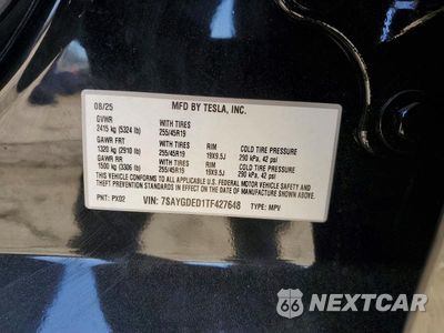 Zdjęcie 13 z 13 samochodu: 2026 TESLA MODEL Y VIN:7SAYGDED1TF427648 - miniatura