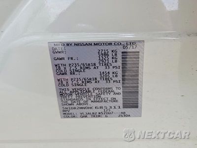 Zdjęcie 14 z 14 samochodu: 2017 NISSAN PATHFINDER S VIN:5N1DR2MN0HC685311 - miniatura