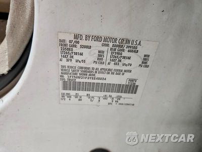 Zdjęcie 12 z 12 samochodu: 2000 FORD F250 SUPER DUTY VIN:1FTNW21F3YEE48024 - miniatura