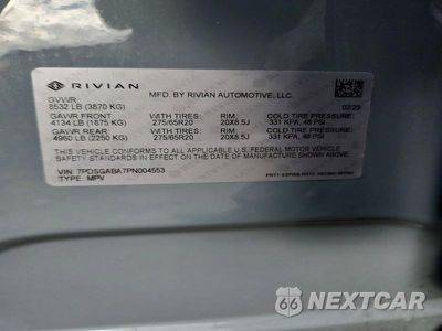 Zdjęcie 14 z 14 samochodu: 2023 RIVIAN R1S ADVENTURE VIN:7PDSGABA7PN004553 - miniatura